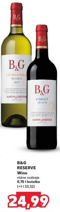 Wino B&g merlot B&g barton & guestier promocja w Kaufland