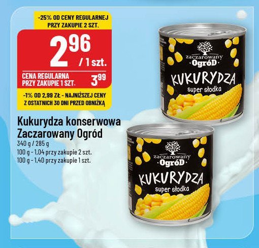 Kukurydza konserwowa w puszcze Zaczarowany ogród promocja w POLOmarket