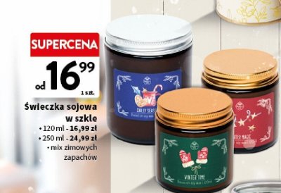 Świeczka sojowa w szkle promocja w Intermarche