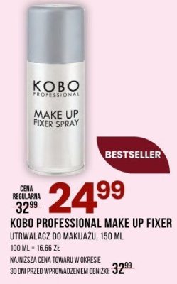 Utrwalacz do makijażu KOBO Professional Make Up Fixer promocja w Drogerie Natura