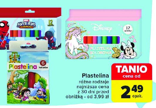 Plastelina disney promocja