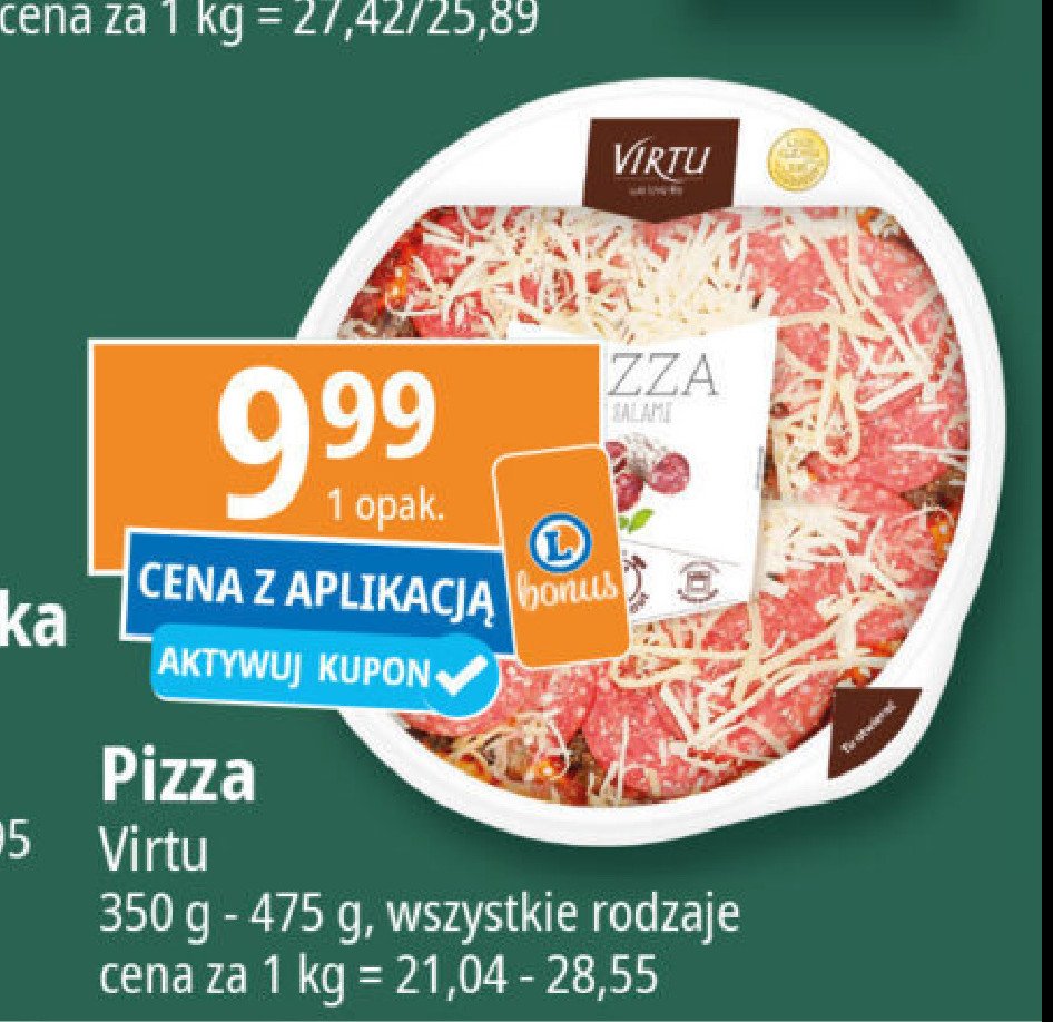 Pizza z salami Virtu promocja