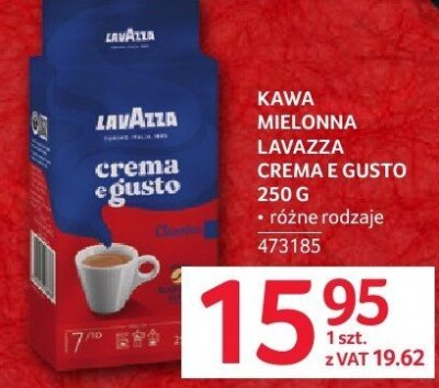 Kawa mielona Lavazza Crema e Gusto 250g promocja w Selgros