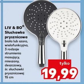 Słuchawka prysznicowa 3-funcyjna Liv & bo promocja w Kaufland