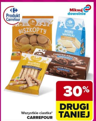 Ciastka Carrefour Classic Biszkopty promocja w Carrefour Market