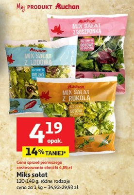 Mix sałat Auchan promocja w Auchan