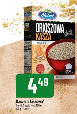 Kasza orkiszowa Melvit promocja w POLOmarket