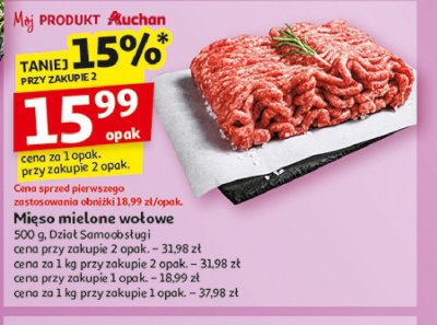 Mi臋so mielone wo艂owe Auchan promocja