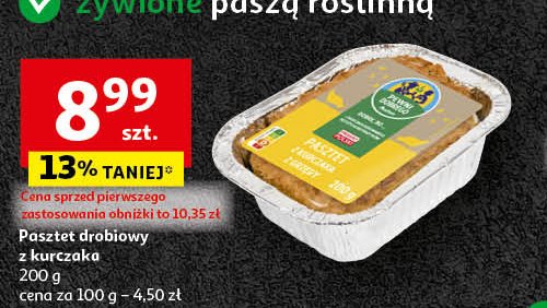 Pasztet z kurczaka Auchan pewni dobrego promocja