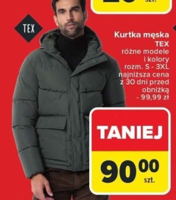 Kurtka męska z polaru 48-58 Townland promocja w Carrefour