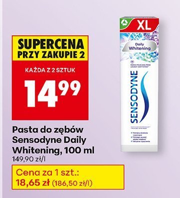 Pasta do zębów Sensodyne Daily Whitening promocja w Biedronka