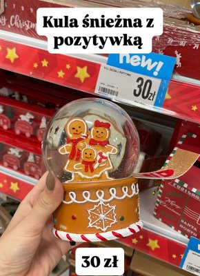 Kula śnieżna świąteczna z pozytywką  promocja w Dealz