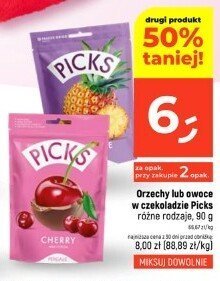 Orzechy lub owoce w czekoladzie Picks różne rodzaje promocja w Dealz