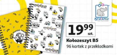Ko艂ozeszyt b5 96 kartek kratka Beniamin Beniamin mn promocja