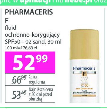 Fluid kryjący dla skóry 02 sand spf 20 Pharmaceris f promocja