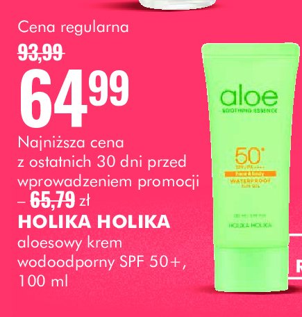 Spray przeciwsłoneczny aloe 50 spf Holika holika promocja