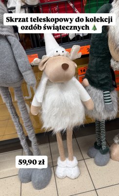 Skrzat teleskopowy - ozdoba świąteczna promocja w Biedronka