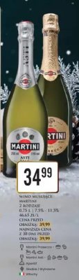 Wino musujące Martini 2 rodzaje 0.75 L | 7.5% - 11.5% promocja w Dino