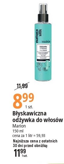 Od偶ywka zielona Marion natura silk promocja