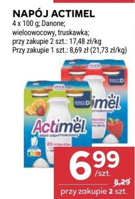 Napój Actimel Danone promocja w Stokrotka
