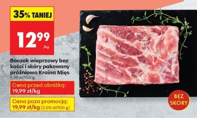 Boczek wieprzowy bez ko艣ci promocja w Biedronka