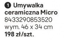 Umywalka ceramiczna Micro promocja w Castorama