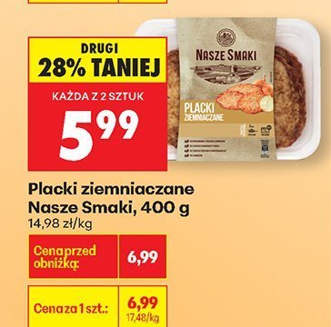 Placki ziemniaczane Nasze Smaki 400 g promocja w Biedronka