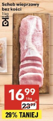 Schab wieprzowy bez ko艣ci Auchan promocja w Delikatesy Centrum