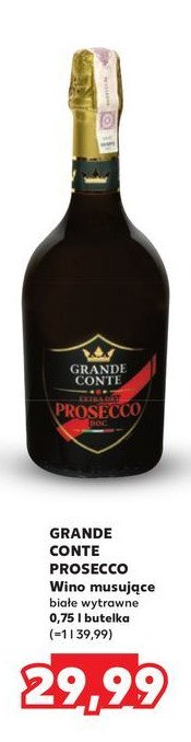 Wino GRANDE CONTE PROSECCO EXTRA DRY promocja