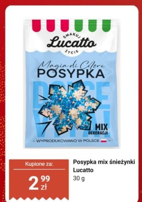 Posypka mix śnieżynki  promocja w Dino