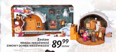 Masza - niedżwiedz figurki + domek niedżwiedzia Simba promocja