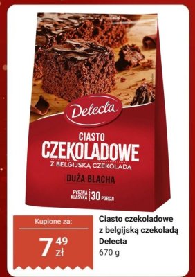 Ciasto czekoladowe z belgijską czekoladą  promocja w Dino