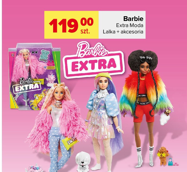 Lalka barbie extra grn27 Mattel promocja