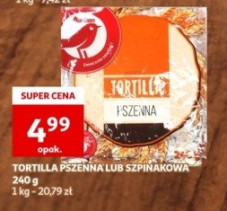Tortilla szpinakowa Auchan promocja