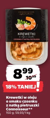 Krewetki w oleju o smaku czosnku z natką pietruszki  promocja w Netto