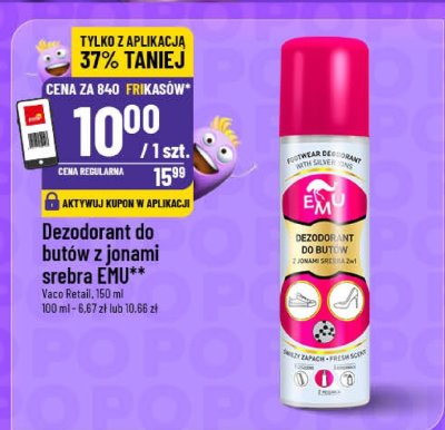Dezodorant do butów z jonami srebra EMU promocja w POLOmarket