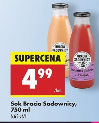 Sok tłoczony jabłko i aronia Bracia sadownicy promocja
