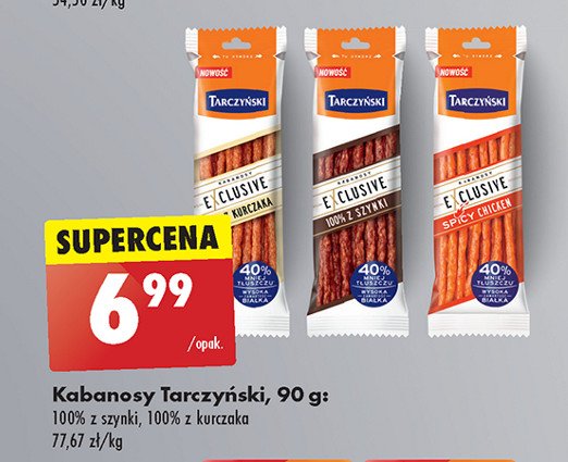 Kabanosy spicy chicken Tarczyński exclusive promocja