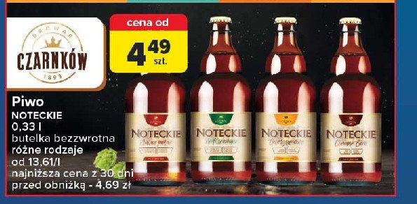 Piwo Noteckie niefiltrowane promocja w Carrefour