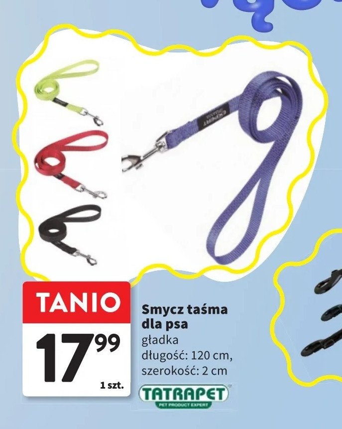 Smycz nylonowa 120 x 2 cm Tatrapet promocja