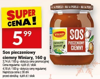 Sos pieczeniowy ciemny Winiary, 160 g promocja w Twój Market