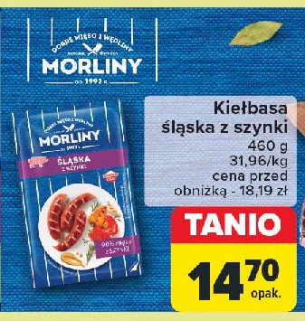 Kiełbasa śląska z szynki Morliny promocja