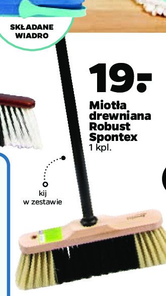 Miot艂a robust z kijem szer. 33.5 cm d艂. 120 cm Spontex promocja