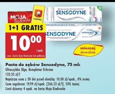 Pasta do z臋b贸w whitening Sensodyne ultraszybka ulga promocja