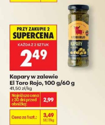 Kapary w zalewie promocja w Biedronka