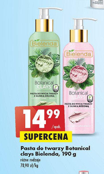 Pasta do mycia twarzy z glinką różową Bielenda botanical clays promocja