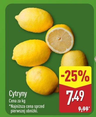 Cytryny promocja w Aldi