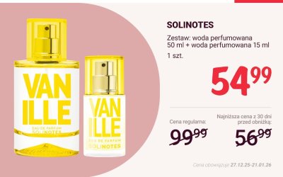 Zestaw Vanille: woda perfumowana 50 ml + woda perfumowana 15 ml promocja w Rossmann