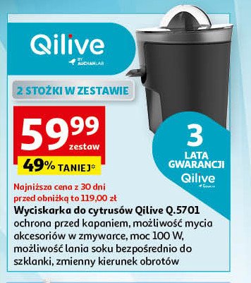Wyciskarka do cytrus贸w q.5701 Qilive promocja