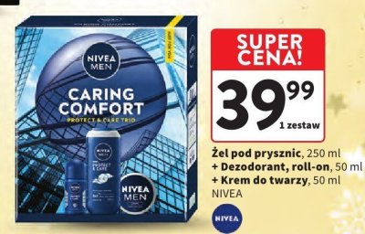 Żel pod prysznic NIVEA + Dezodorant roll-on + Krem do twarzy promocja w Intermarche